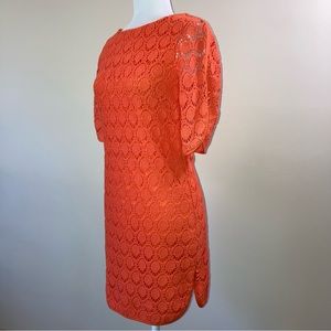 NWT Trina Turk Crochet Mini Dress Orange 2